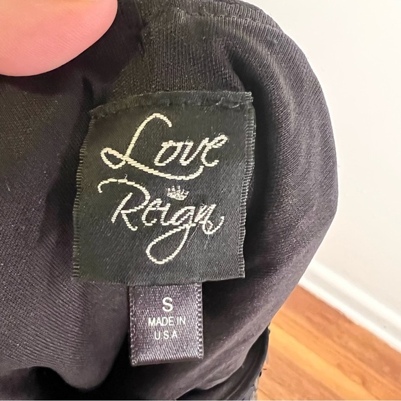 Love Reign Sleeveless Dress Black Sequins S - Picture 11 of 12